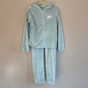 Nike velour tracksuit, full zip hoodie and joggers